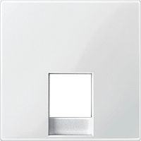 Лицевая панель Schneider Electric Merten System M для 1-м. розетки RJ11 активно-белый картинка